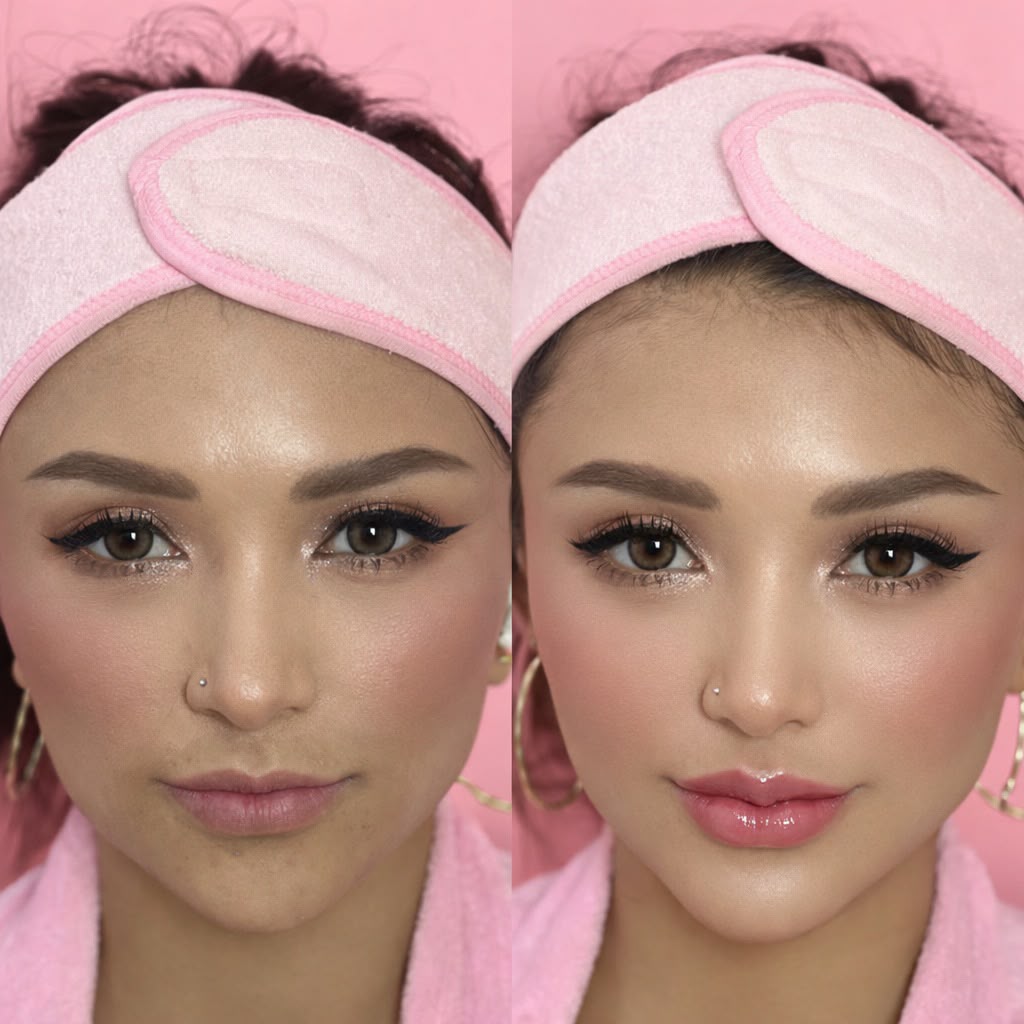 Before after treatment contouring Qiandra Clinic